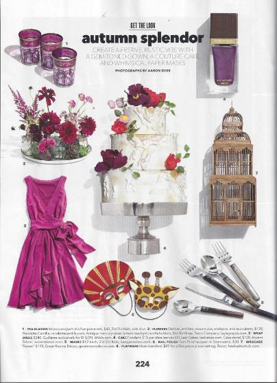 Brides Magazine November 2012 Autumn Splendor
